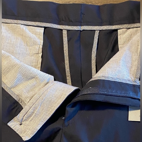 Canali Impeccable Navy Blue Flat Front Wool Trousers Size 38 R - Picture 8 of 15